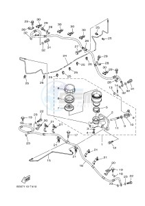 YXE700 YXE70WPAJ WOLVERINE R (B3D2) drawing MASTER CYLINDER