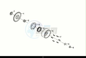 NH-T 200I (MG20BW-EU) (E5) (M1) drawing FLYWHEEL COMP