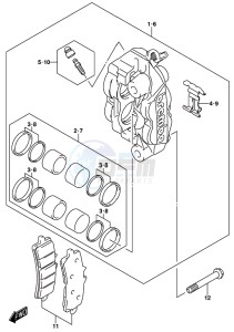 GSX-R1000 ARZ drawing FRONT CALIPER