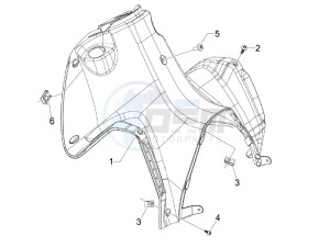 Runner 200 ST 4t e3 drawing Front glove-box - Knee-guard panel