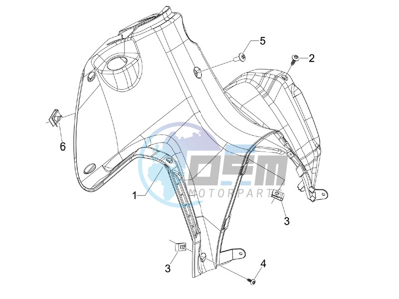 Front glove-box - Knee-guard panel