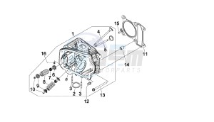 BOULEVARD - 150 CC 4T E3 drawing CYLINDER HEAD