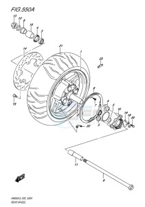 AN650 BURGMAN EU drawing REAR WHEEL