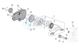 Scarabeo 100 4T e3 net drawing Cdi magneto assy