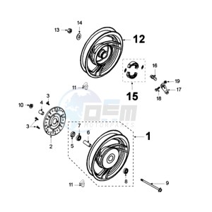 VCLIC EVSP drawing WHEELS / BRAKE DISC D155