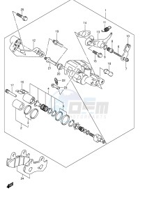 AN250 (E2) Burgman drawing REAR CALIPER