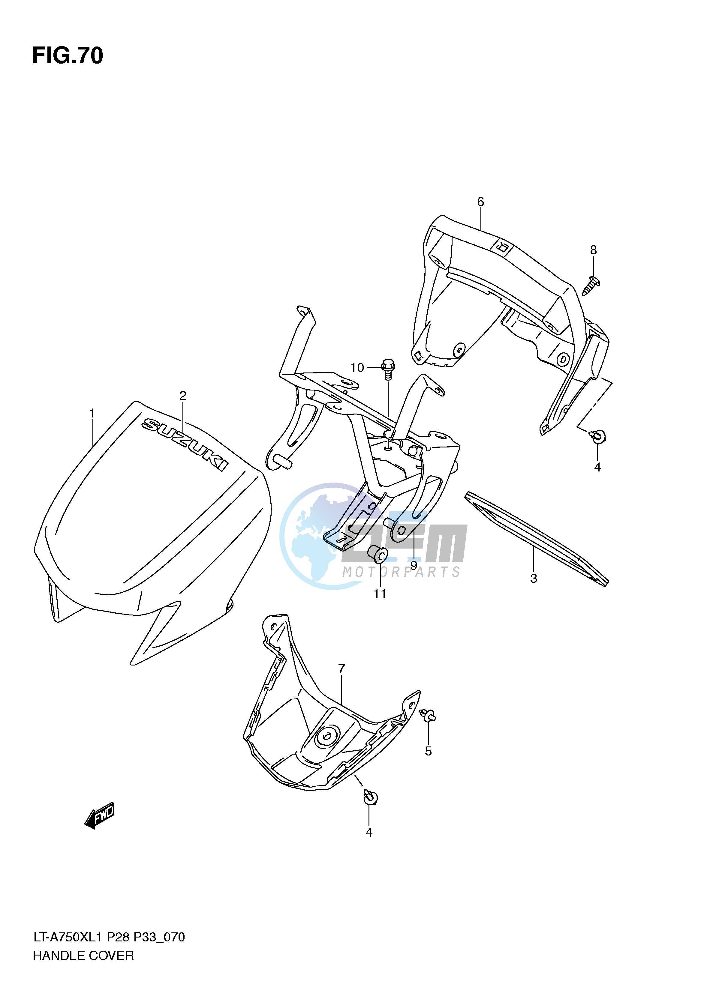 HANDLE COVER (LT-A750XZL1 P28)