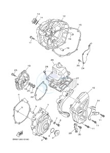 MTN1000 MT-10 (B678) drawing CRANKCASE COVER 1