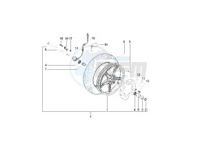 Runner PUREJET 50 drawing Front wheel