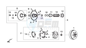 JOYMAX 125 I ABS drawing DRIVE PULLEY