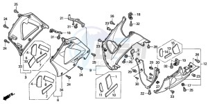 CBR900RR FIRE BLADE drawing LOWER COWL (2)