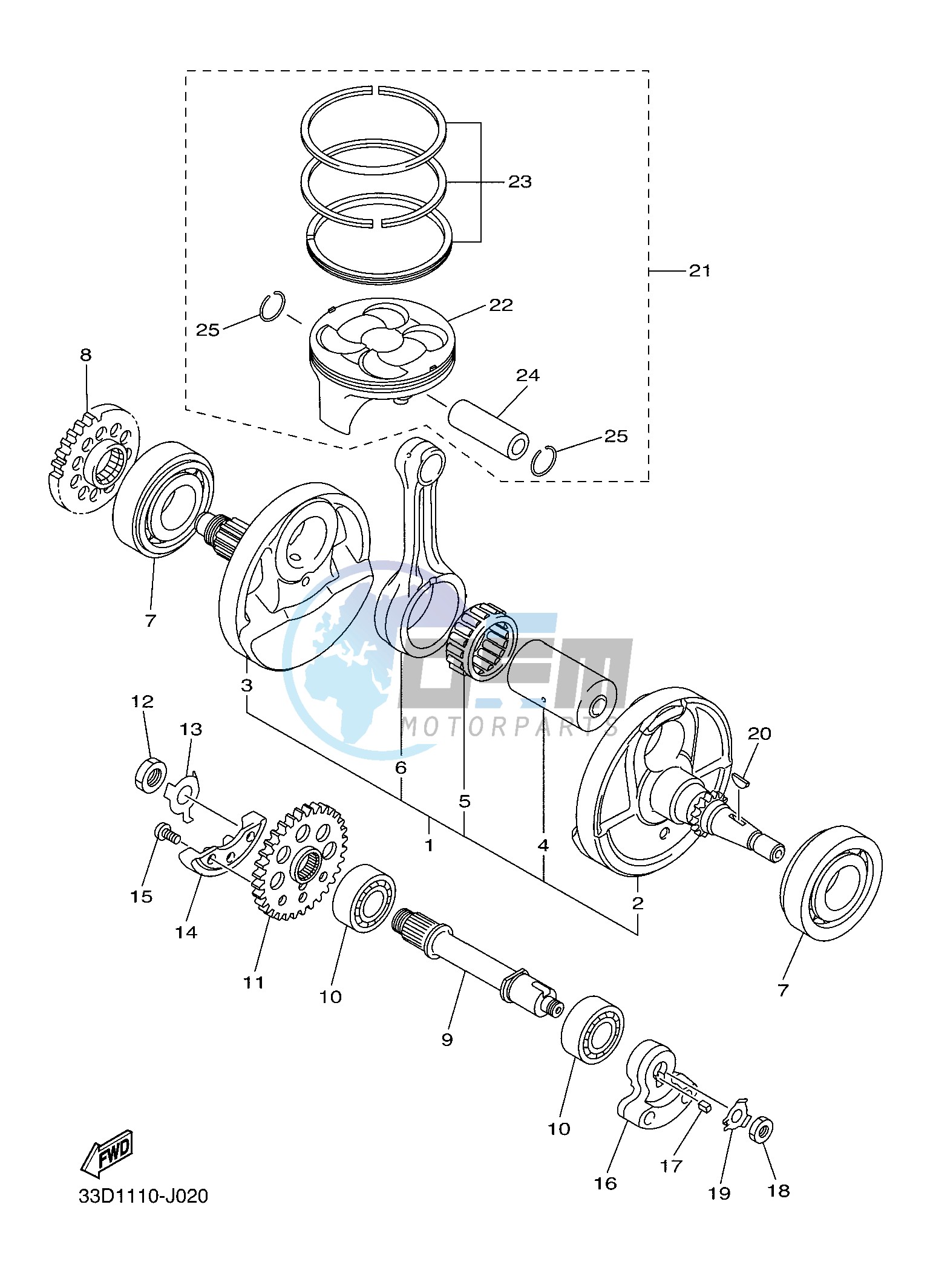 CRANKSHAFT & PISTON