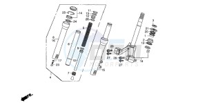 SH50 SCOOPY drawing FRONT FORK