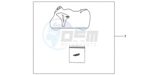 CBR1000RA9 France - (F / ABS CMF HRC MKH) drawing INDOOR CYCLE COVER