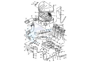 YZF R THUNDER CAT 600 drawing INTAKE