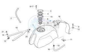 V7 Racer 750 drawing Fuel tank