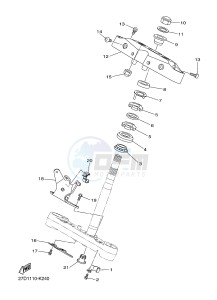 XVS1300CU XVS1300 CUSTOM XVS1300 CUSTOM (2SS8) drawing STEERING