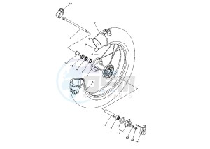 TW 125 drawing FRONT WHEEL