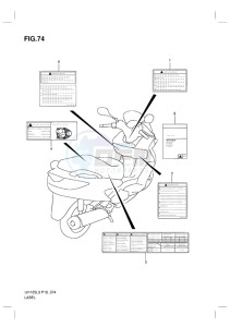 UH125G BURGMAN EU drawing LABEL