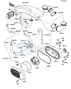 VN 750 A [VULCAN 750] (A2-A5) [VULCAN 750] drawing AIR CLEANER