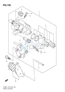 VL800 (E3-E28) VOLUSIA drawing FRONT CALIPER