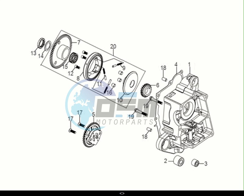 R CRANK CASE-OIL PUMP ASSY