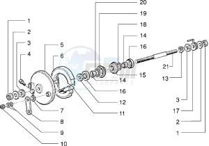 FREE FL 50 drawing Front wheel component parts