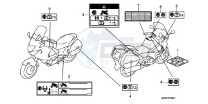 NT700VA F drawing CAUTION LABEL (NT700VA/NT700VAA)