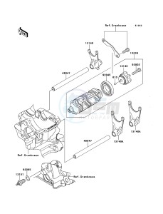 Z1000 ZR1000DCFA FR GB XX (EU ME A(FRICA) drawing Gear Change Drum/Shift Fork(s)