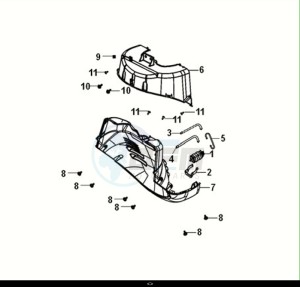 FIDDLE IV 125 LC ABS (XG12WW-EU) (M0) drawing FRONT FENDER