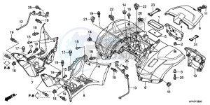 TRX420TED TRX420 Europe Direct - (ED) drawing REAR FENDER