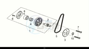 CRUISYM a 125i ABS (LV12W2-EU) (E5) (M1) drawing OIL PUMP