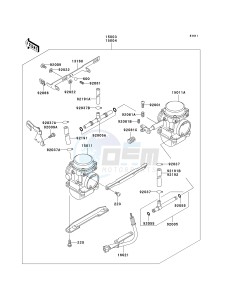 EN 500 C [VULCAN 500 LTD] (C6F-C9F) C8F drawing CARBURETOR