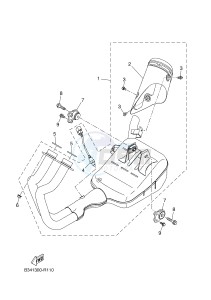 XSR700 (B344 B344 B344 B344) drawing EXHAUST