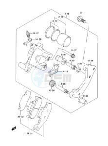 LT-A500X(Z) drawing FRONT CALIPER