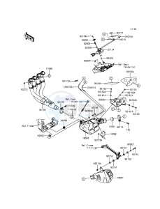 NINJA ZX-10R ZX1000JFF FR XX (EU ME A(FRICA) drawing Muffler(s)