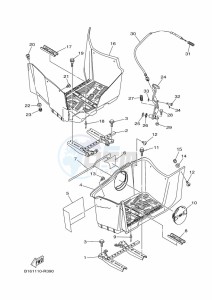 YFM700FWB YFM70KDXK (B6K3) drawing STAND & FOOTREST