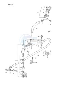 RM250 (E3) drawing REAR MASTER CYLINDER