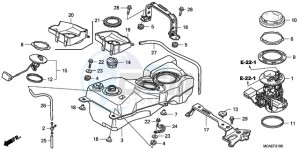 GL1800A UK - (E / MKH) drawing FUEL TANK