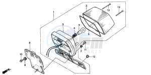 C50S drawing TAILLIGHT (C50SP/C50ST)