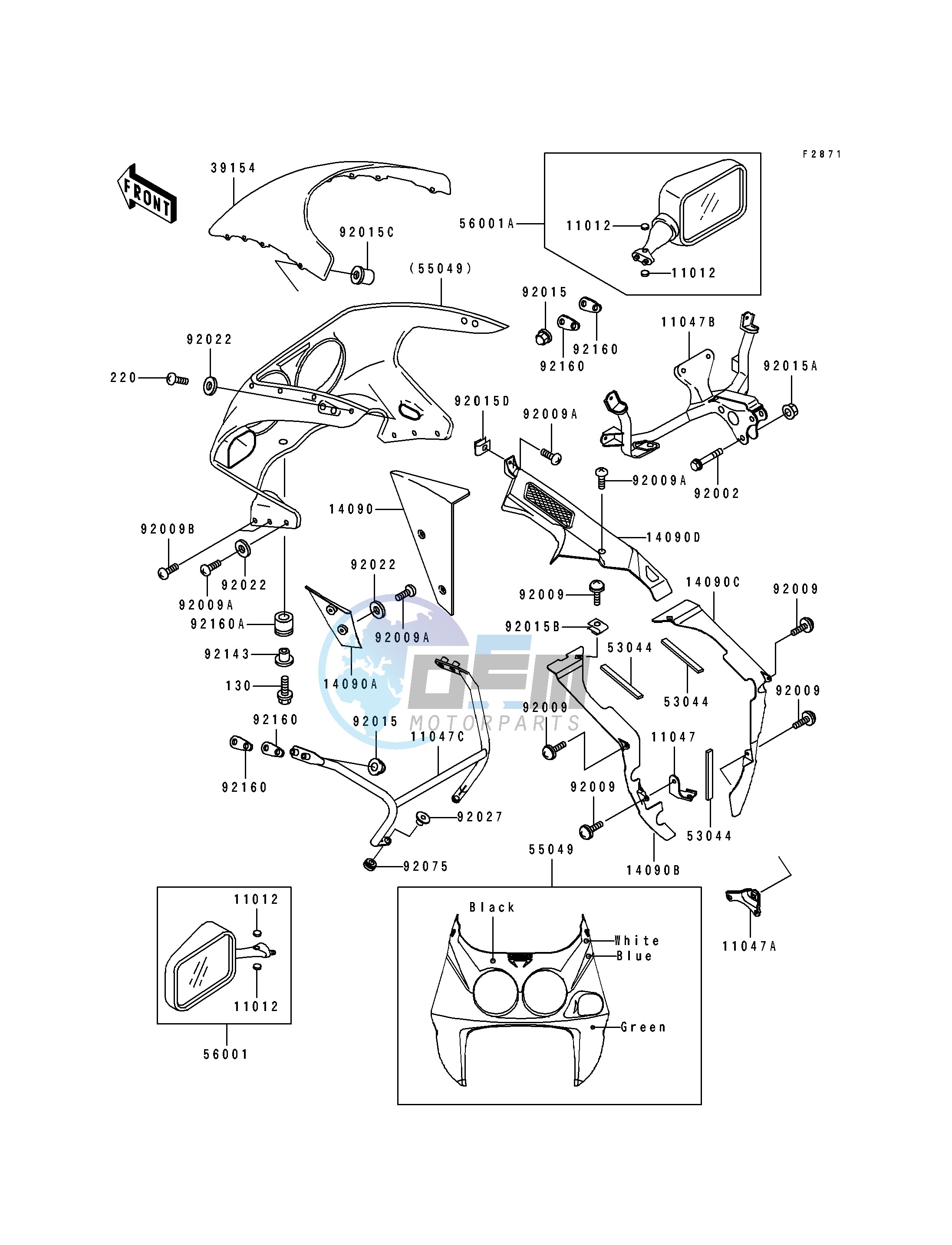 COWLING-- ZX750-M1- -