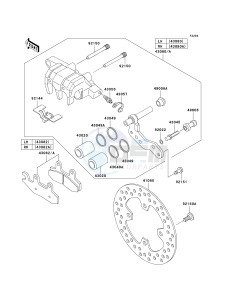 KVF 750 B (BRUTE FORCE 750 4X4I) (B6F-B7FA) B6F drawing FRONT BRAKE