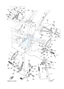 MTN320-A MTN-320-A MT-03 (B9A3) drawing STAND & FOOTREST