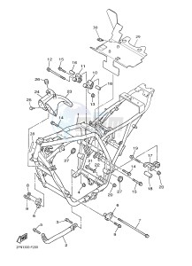 XJR1300C XJR 1300 (2PN1) drawing FRAME