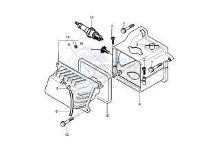 Fly 4T 50 drawing Cylinder head cover