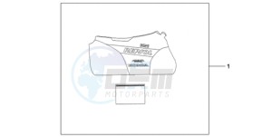 CBR1000RRA France - (F / CMF HRC) drawing INDOOR BODY COVER