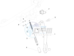 V9 Bobber 850 (EMEA) drawing Central stand