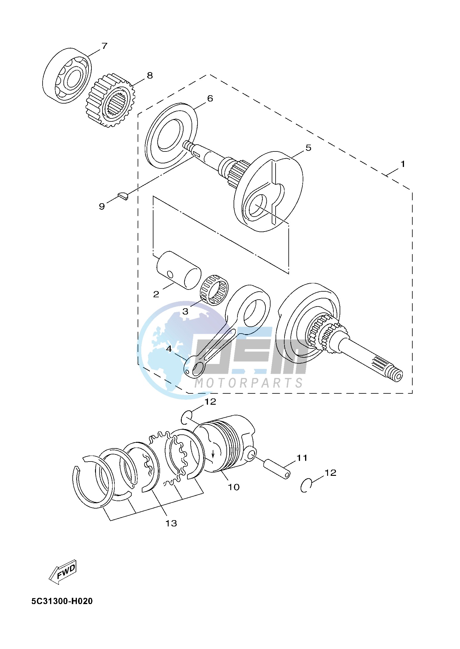 CRANKSHAFT & PISTON