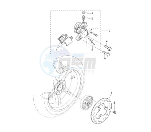 YQ AEROX 50 drawing REAR BRAKE CALIPER