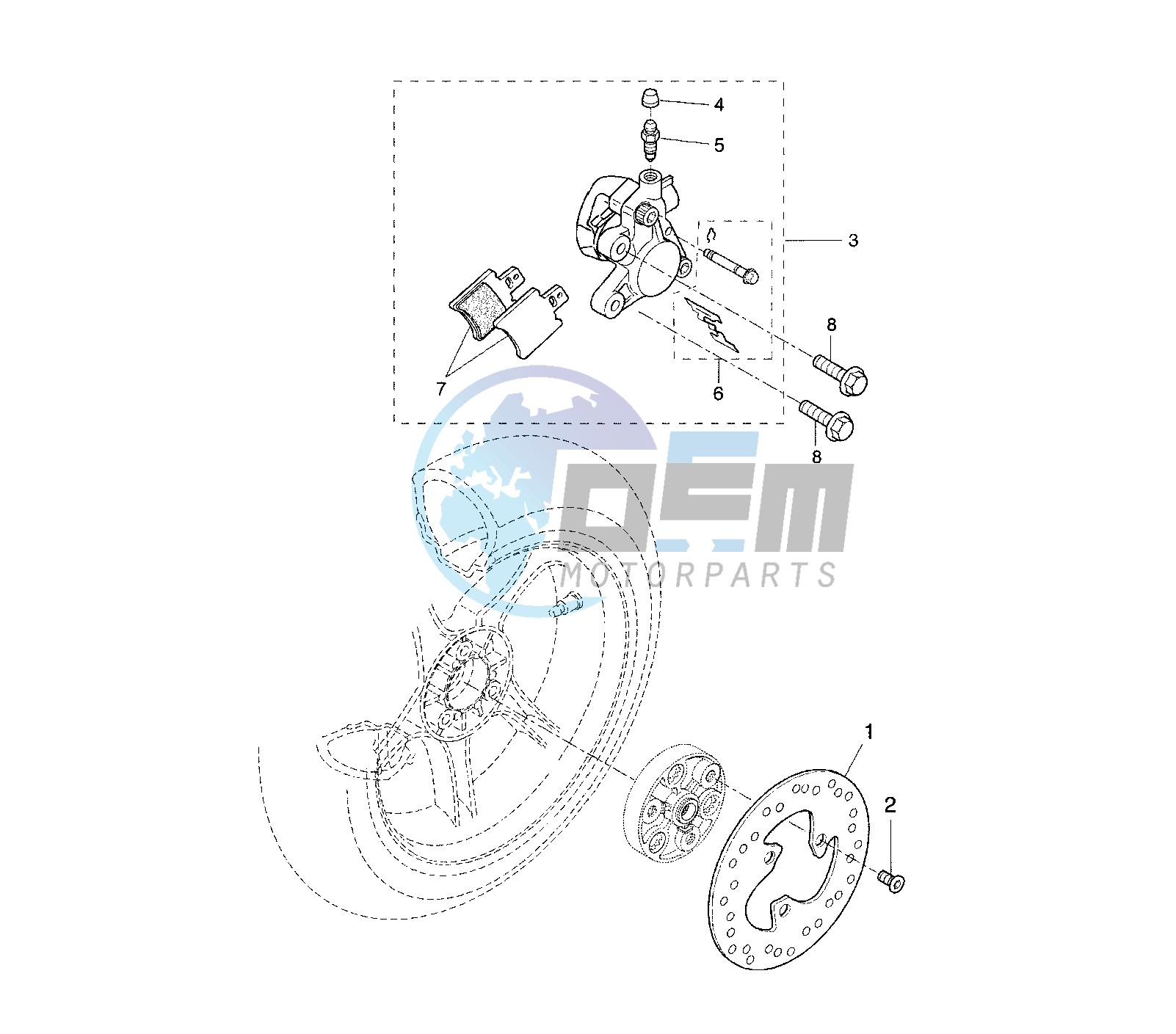 REAR BRAKE CALIPER